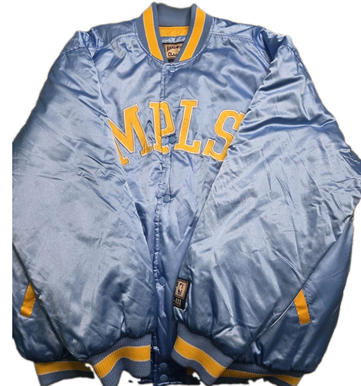 Vintage Minneapolis Lakers Satin Bomber Jacket G-III Carl Banks MPLS Large Korea Vintage Minneapolis Lakers Satin Bomber Jacket G-III Carl Banks MPLS Large Korea