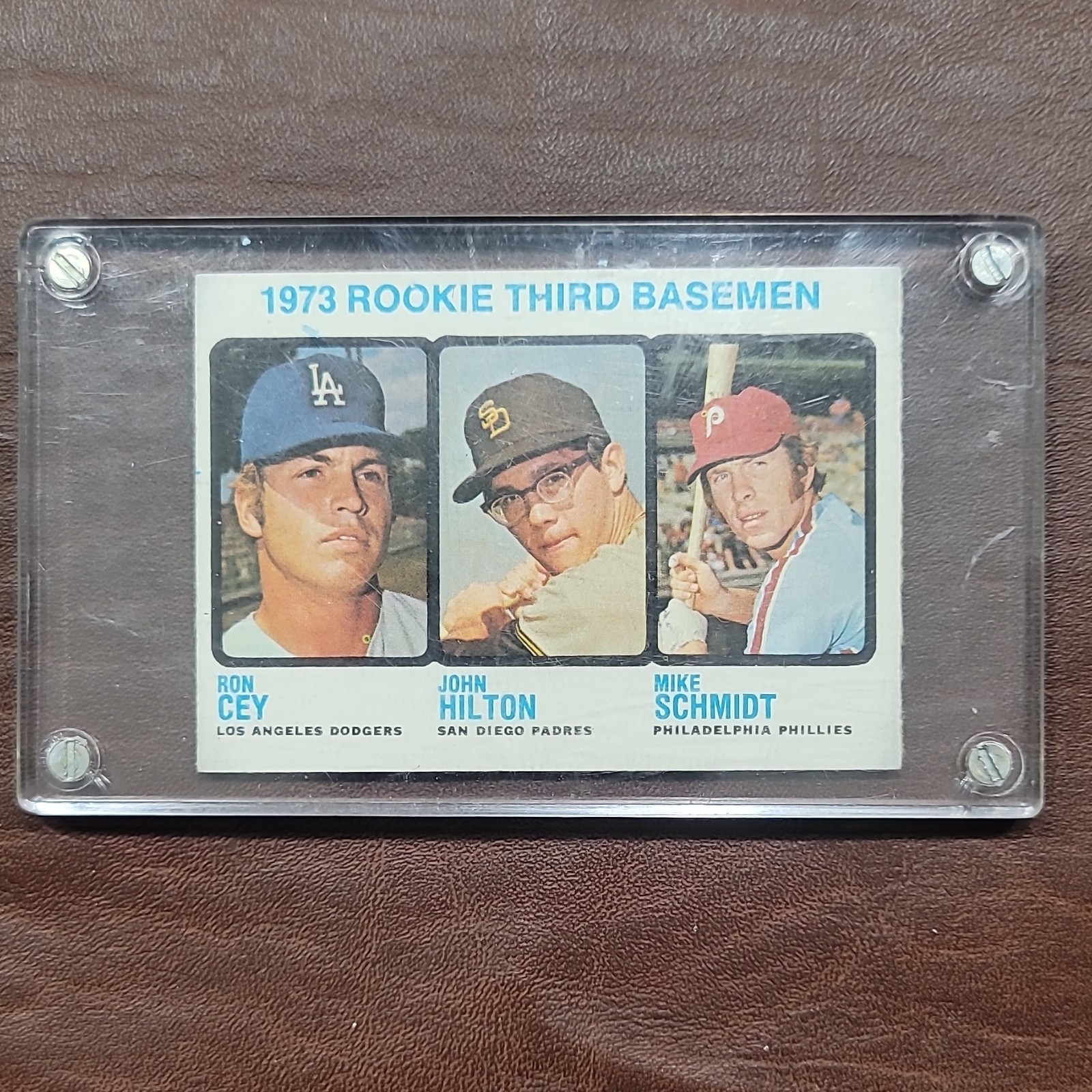Topps 1973 #615 Rookie Third Basemen Ron Cey John Hilton Mike Schmidt