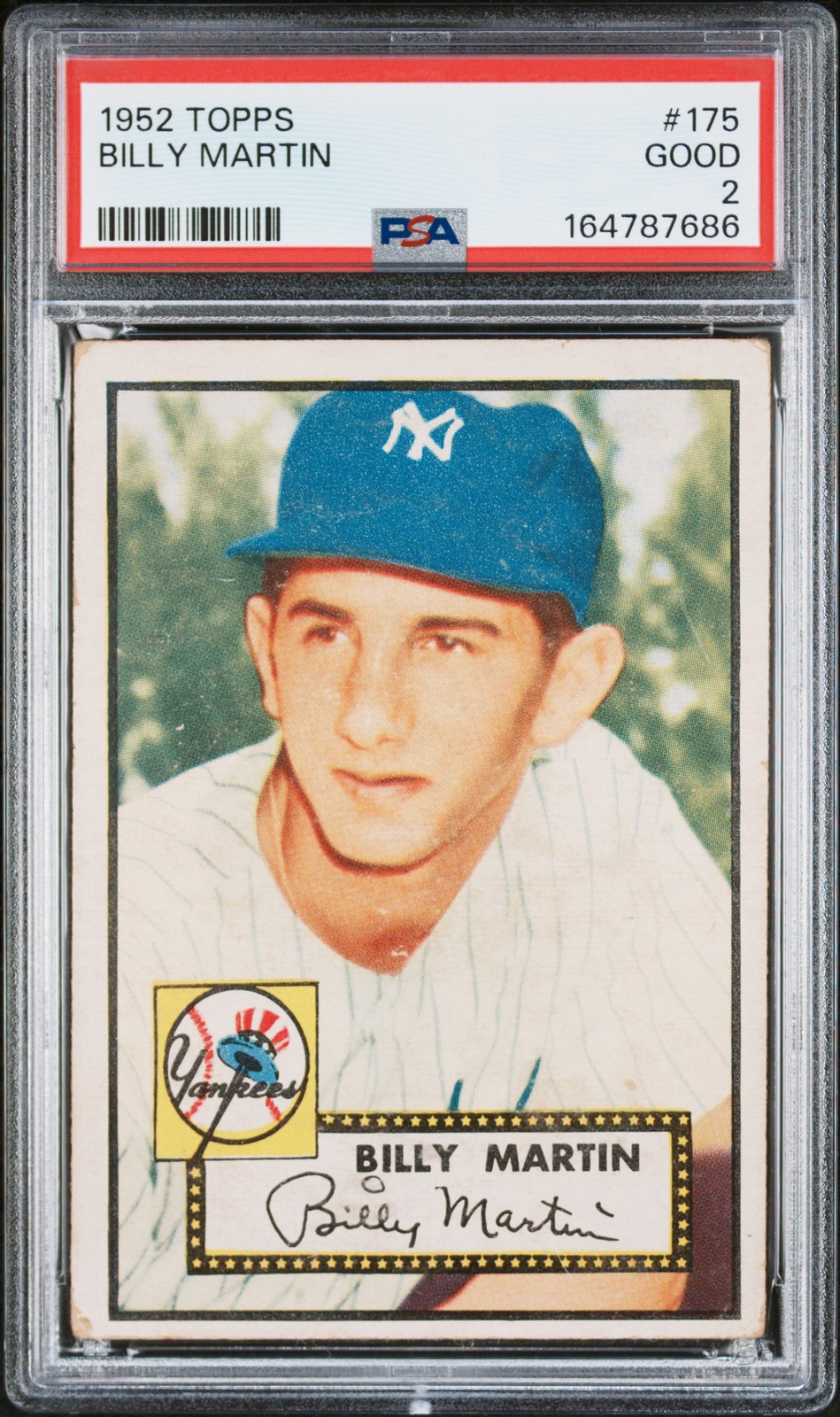 1952 Topps 175 Billy Martin RC PSA 2 164787686 1952 Topps 175 Billy Martin RC PSA 2 164787686