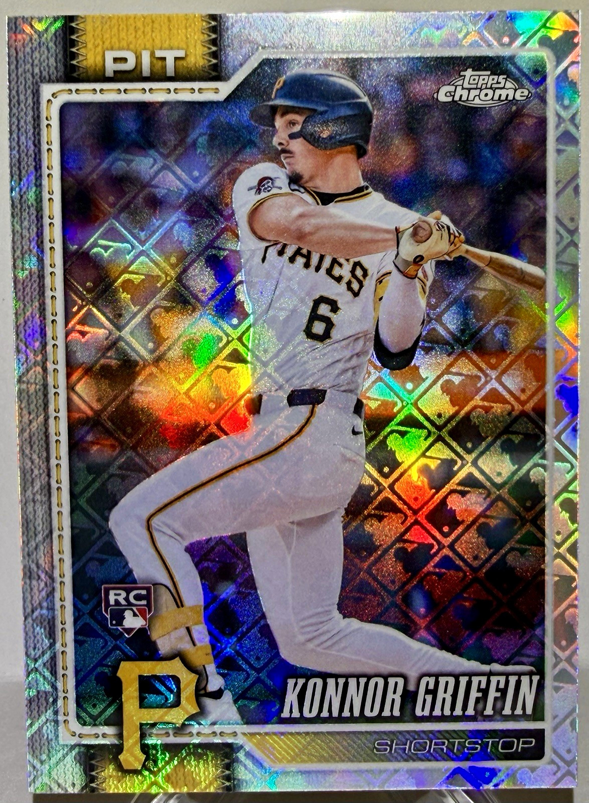 2026 Topps Chrome Logofractor #74 Konnor Griffin RC Rookie Pittsburgh Pirates