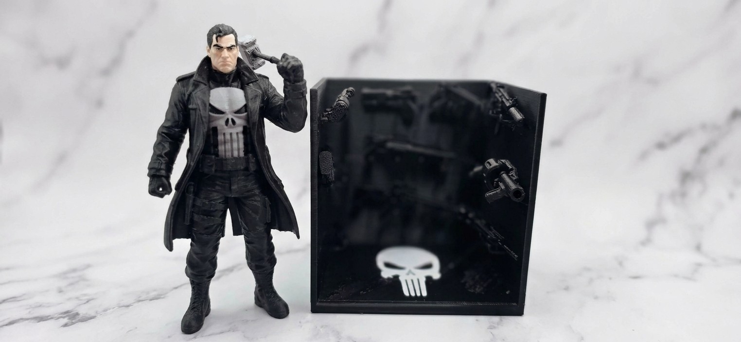 Punisher Inspired 3D Collectible Figure