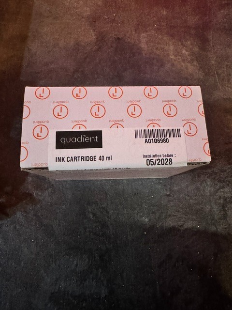 OEM Genuine Quadient Fluorescent Red ink IX3-5-7 Series Standard Ink Cartridge
