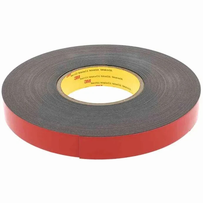 3M 06382 Automotive Acrylic Plus Attachment Tape, Black, 1/2\