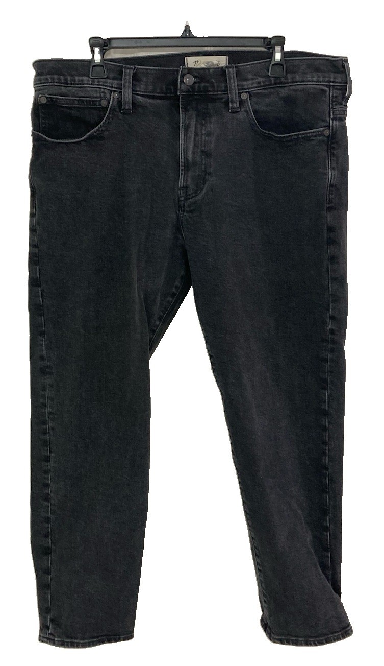 Men\'s Madewell Relaxed Taper Jeans Black Size 36x30