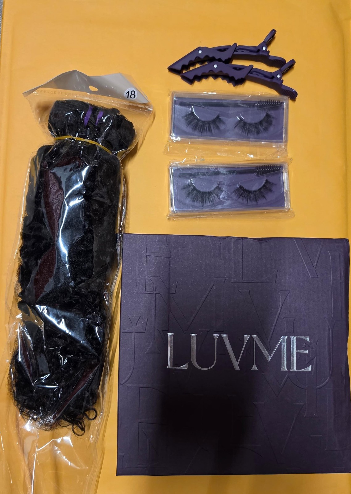 Luvme Hair Extensions & Eyelashes Bundle Set - New Luvme Hair Extensions & Eyelashes Bundle Set - New