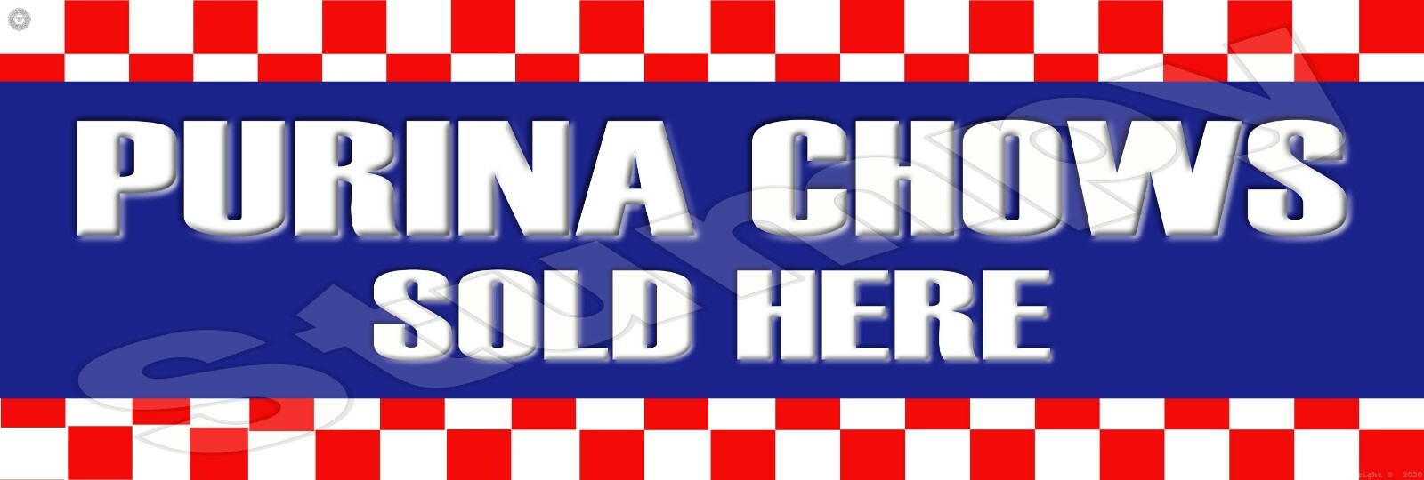 Purina Chows Sold Here Metal Sign 6