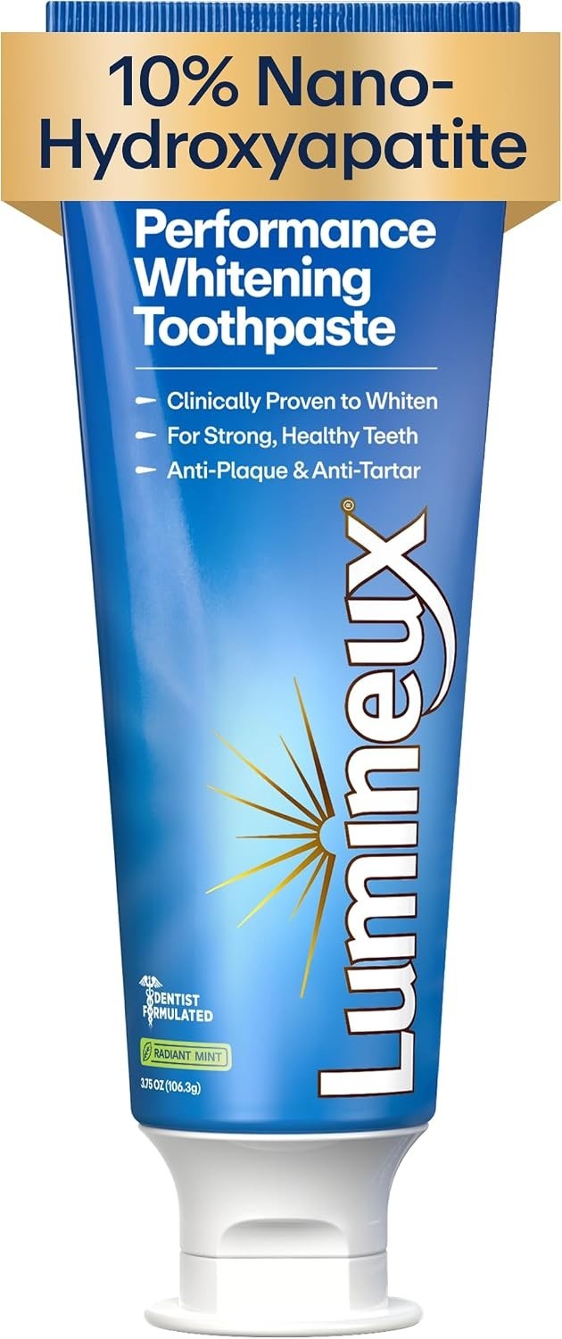 Lumineux 10% Nano Hydroxyapatite Whitening Toothpaste, 3.75 oz | Fluoride free Lumineux 10% Nano Hydroxyapatite Whitening Toothpaste, 3.75 oz | Fluoride free