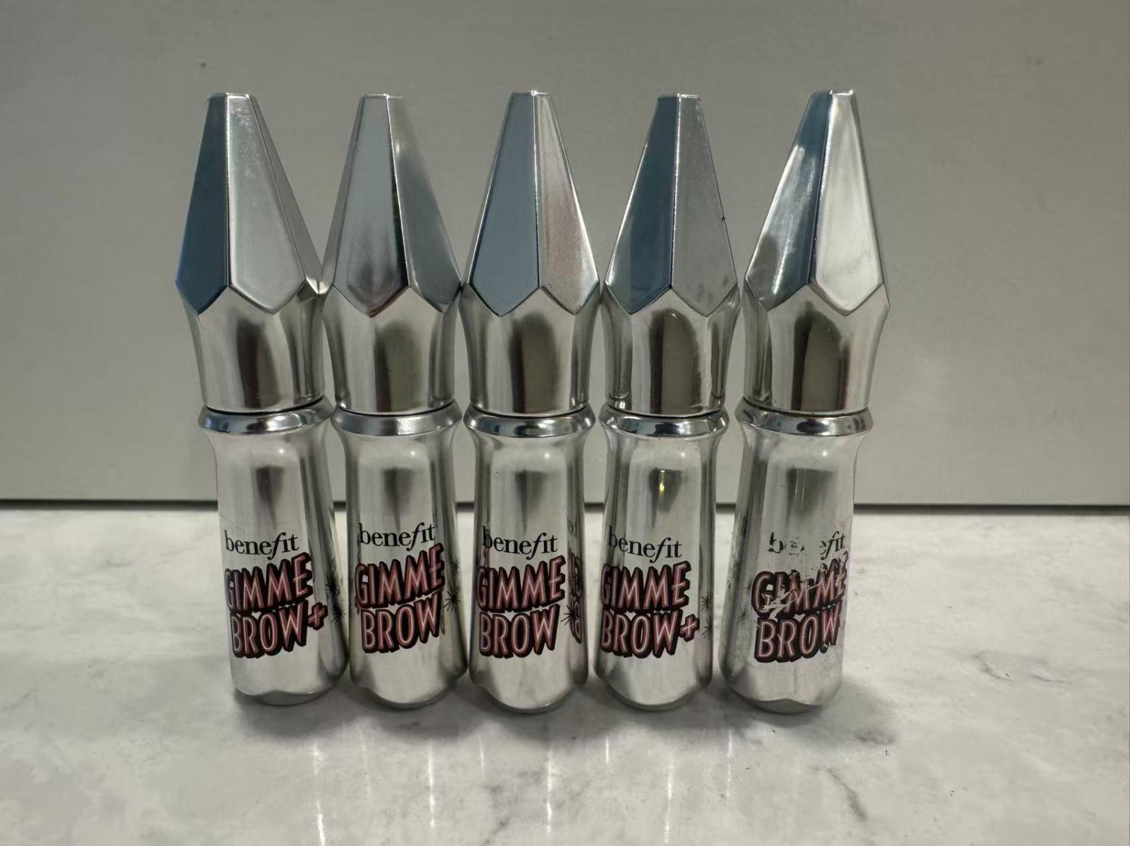 5 BENEFIT GIMME BROW + Volumizing Fiber Gel - Shade #3 0.05 oz /1.5 g each UNBOX