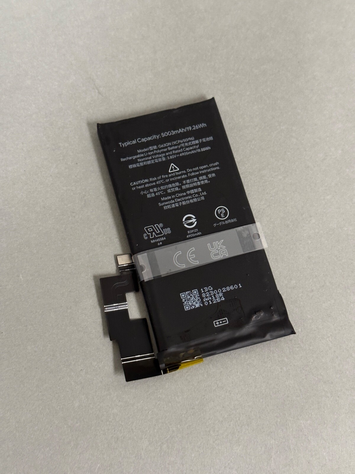 OEM Battery Google Pixel 6 Pro G63QN (1ICp6/50/96) 5003mAh Replacement Part OEM Battery Google Pixel 6 Pro G63QN (1ICp6/50/96) 5003mAh Replacement Part