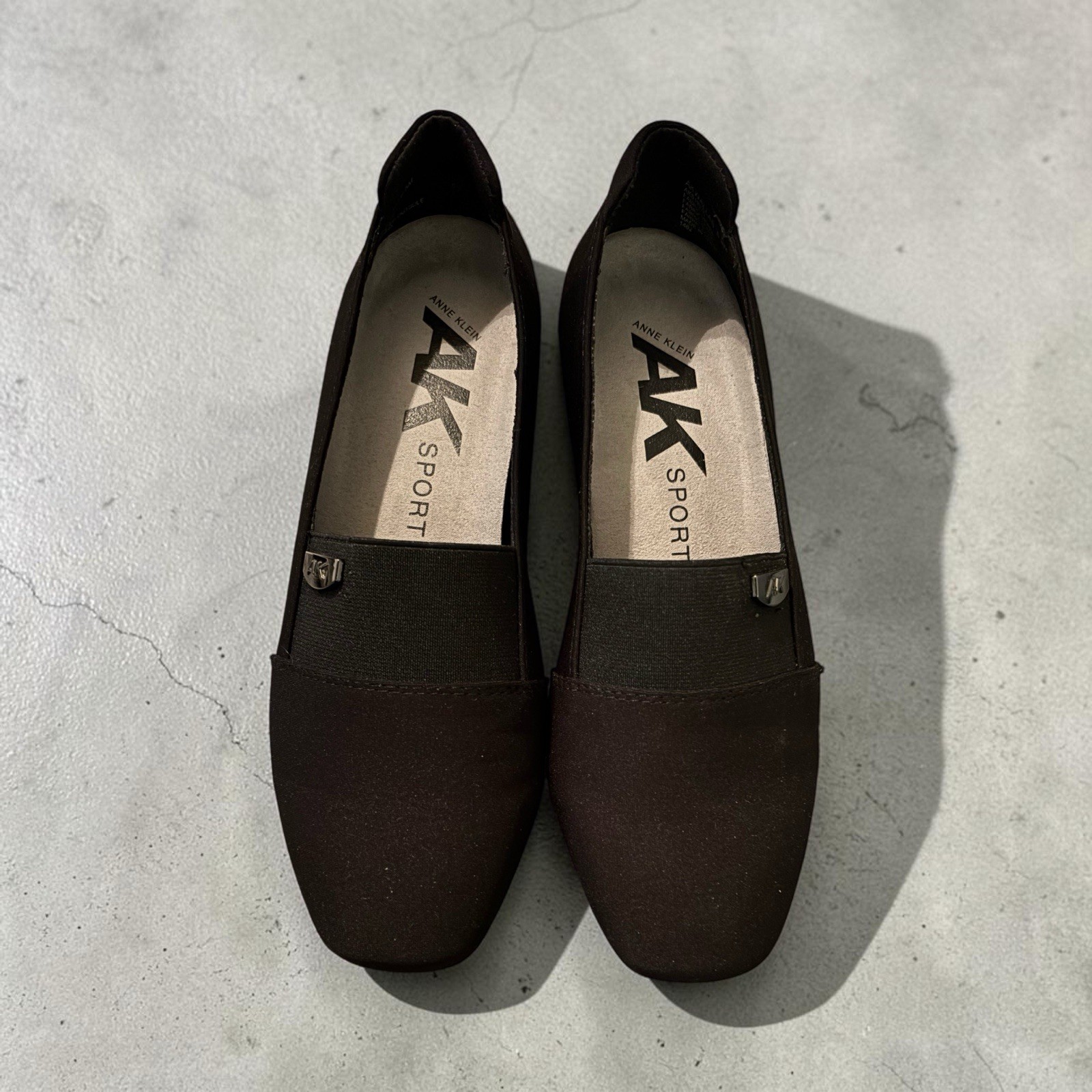 Anne Klein Sport Wallas Loafer Shoes 6.5 M Black Fabric Comfort Casual Slip On Anne Klein Sport Wallas Loafer Shoes 6.5 M Black Fabric Comfort Casual Slip On