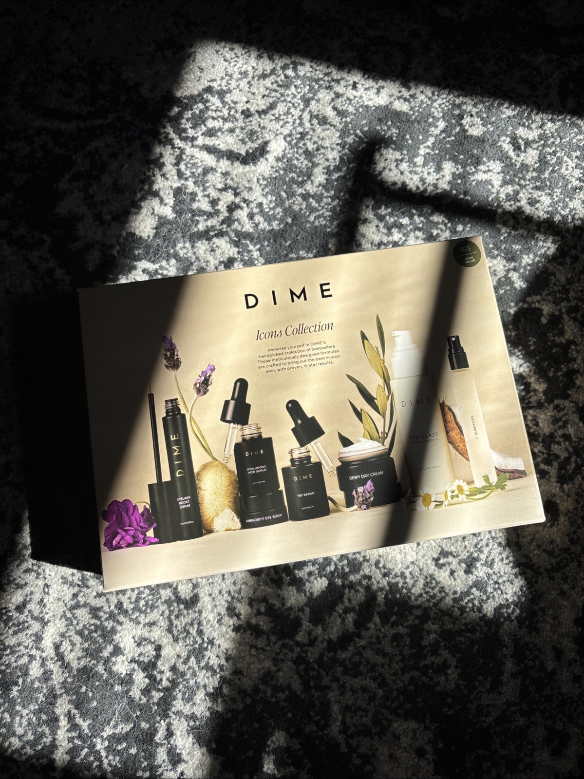 DIME Beauty Icons Collection 7-Piece Skincare Set New Sealed $75 Value