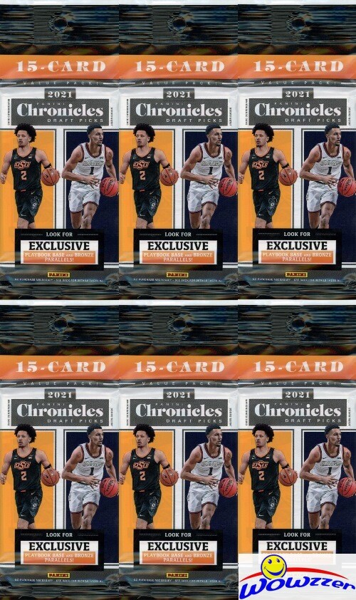 (50)2021/22 Panini Chronicles Draft Picks Basketball Jumbo Fat Cello PACK-750 Cd