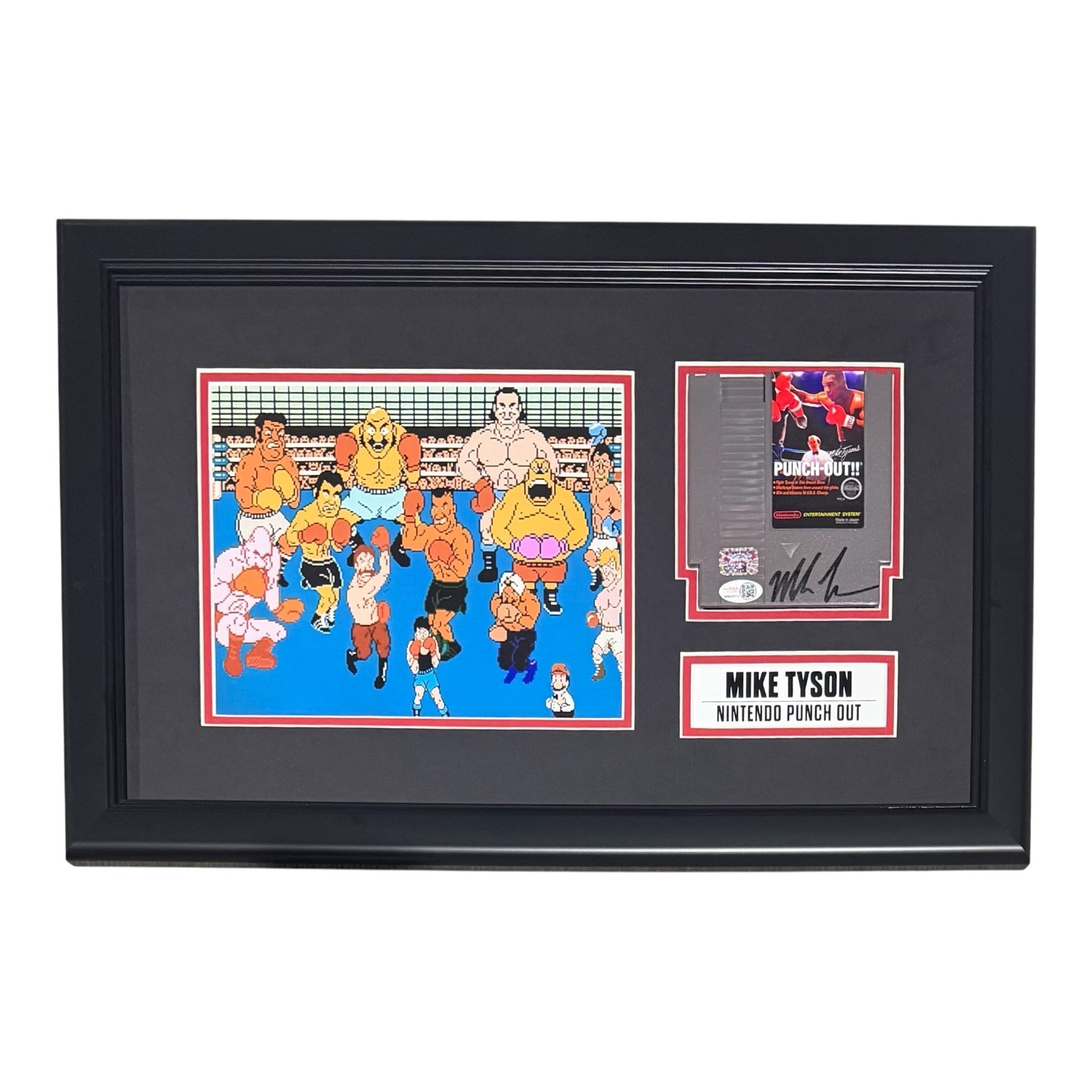 Mike Tyson Framed Signed Custom Punch Out Video Game JSA & Tyson Authen #3