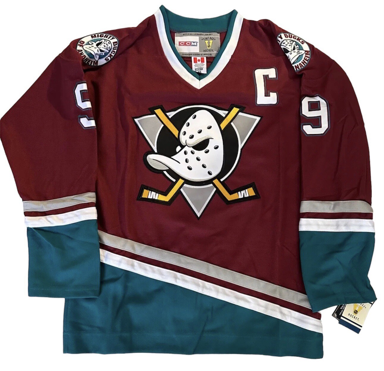 Paul Kariya Anaheim Mighty Ducks CCM Throwback Jersey (Men's Sizes)