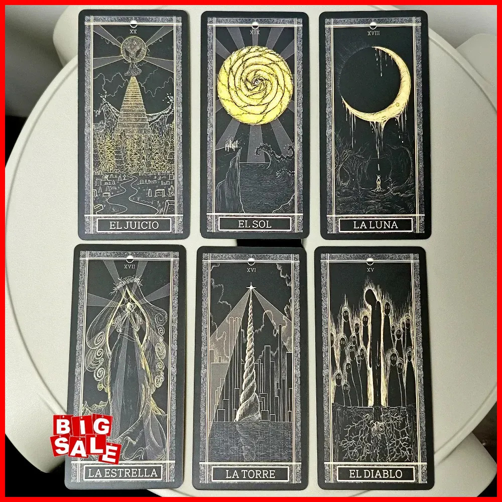 Kinner Tarot Deck A Cosmically Inspired Hand-drawn Complete 78 Card Traditional