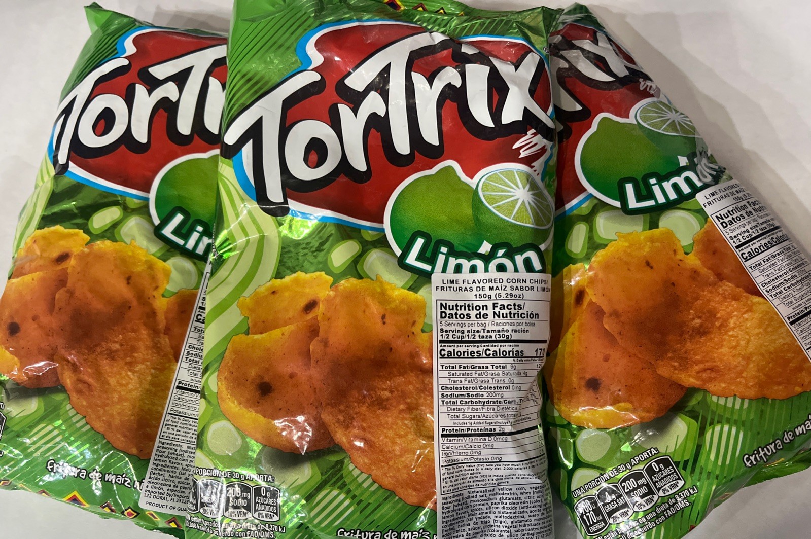 Tortrix De Limon 3 Pack Grande 150g (5.29oz ) Tortrix De Limon 3 Pack Grande 150g (5.29oz )