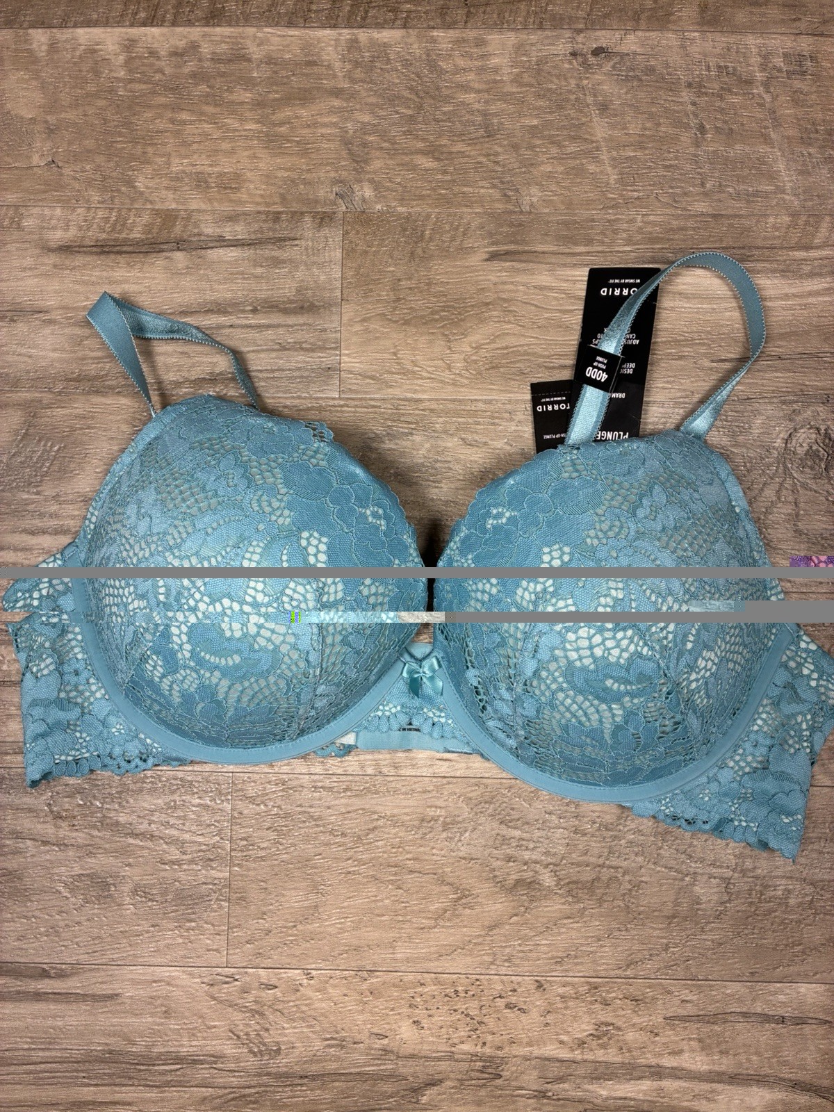 Torrid Dramatic Lift Push Up Plunge Lace Bra Blue NWTs Size 40 DD Torrid Dramatic Lift Push Up Plunge Lace Bra Blue NWTs Size 40 DD