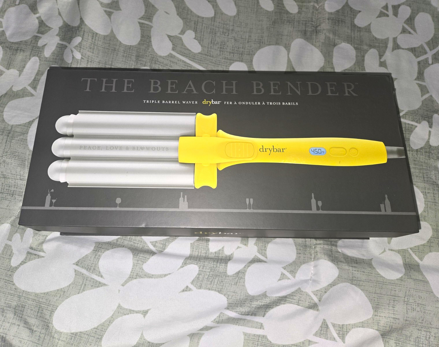 Drybar The Beach Bender Triple Barrel Waver Ceramic 450°F Yellow/Silver