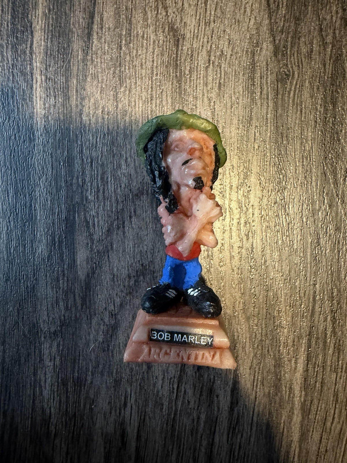 Bob Marley Figurine Ponce Argentina Hand Painted Miniature Sculpture Rare VHTF
