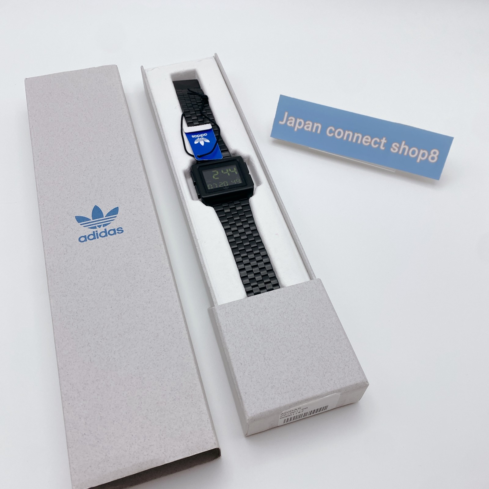 Adidas Archive M1 Z01-001 Digital Watch Waterproof All Black Unisex Japan