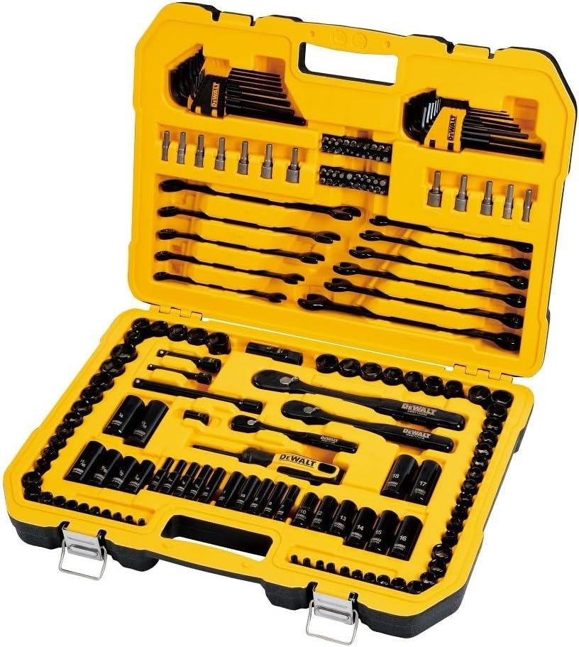 DEWALT DWMT45184 184-Piece Black Chrome Mechanics Tool Set w/Hard Case New