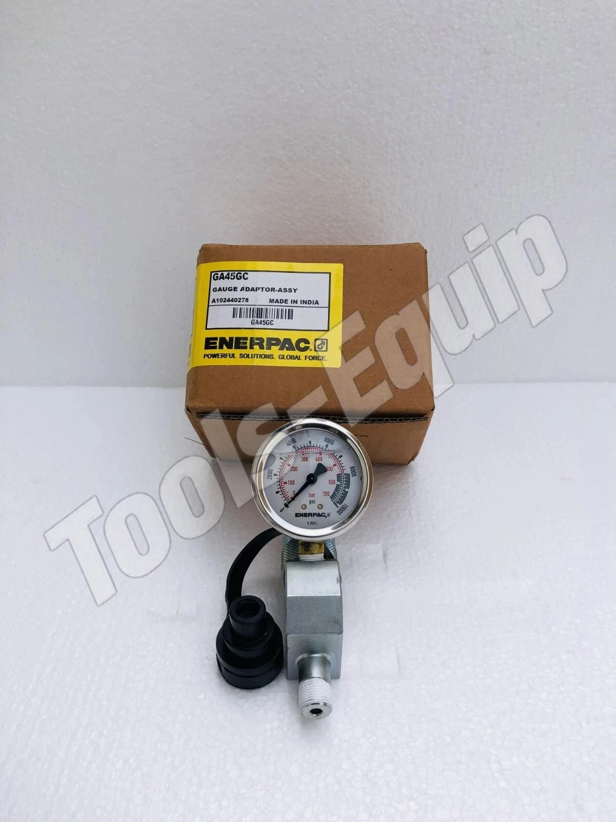 Enerpac GA45GC Gauge Adaptor Assembly 0-10,000 PSI With G 2535L Gauge