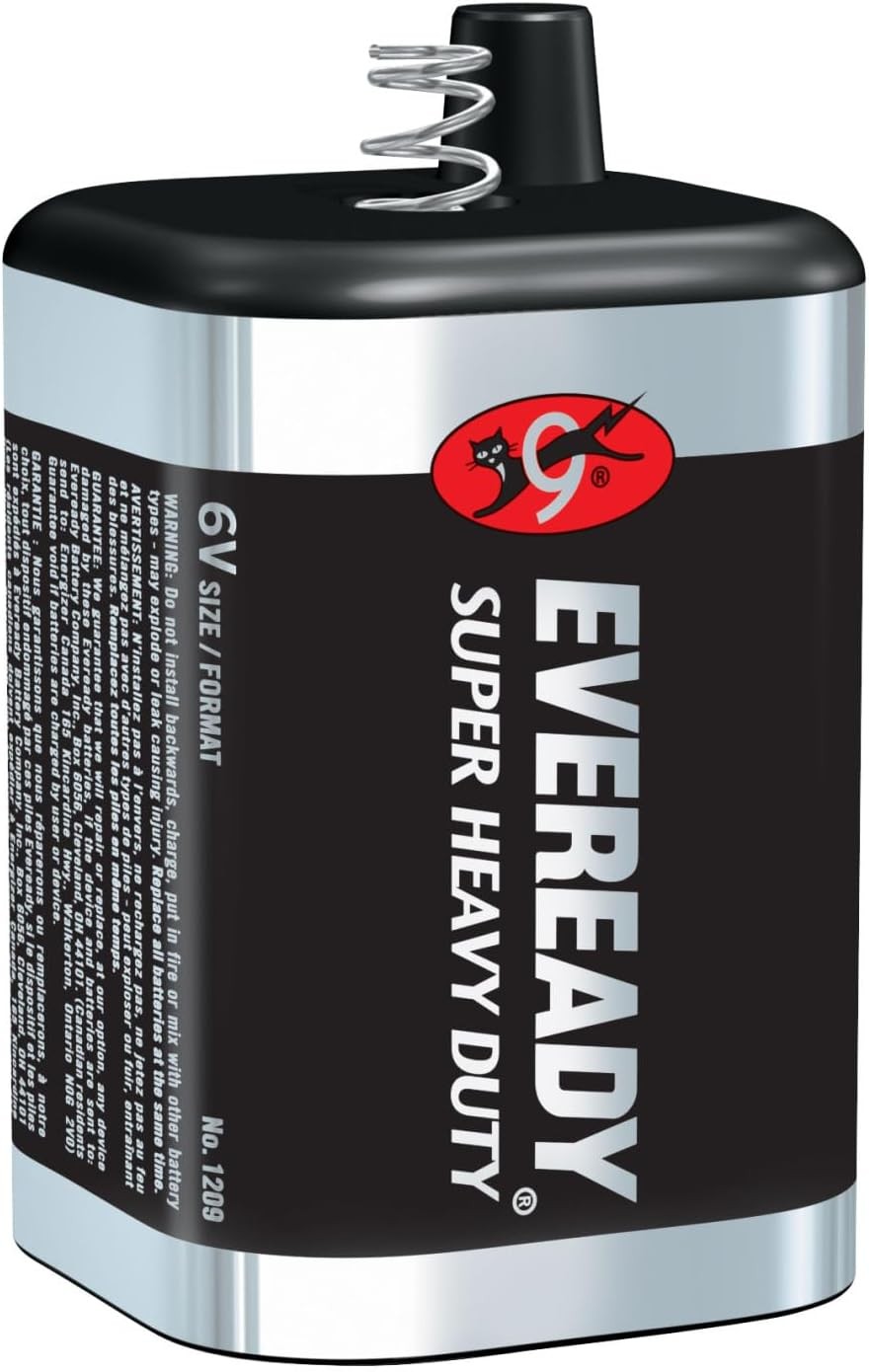 EVEREADY 6V Battery, Super Heavy Duty, 1 Count