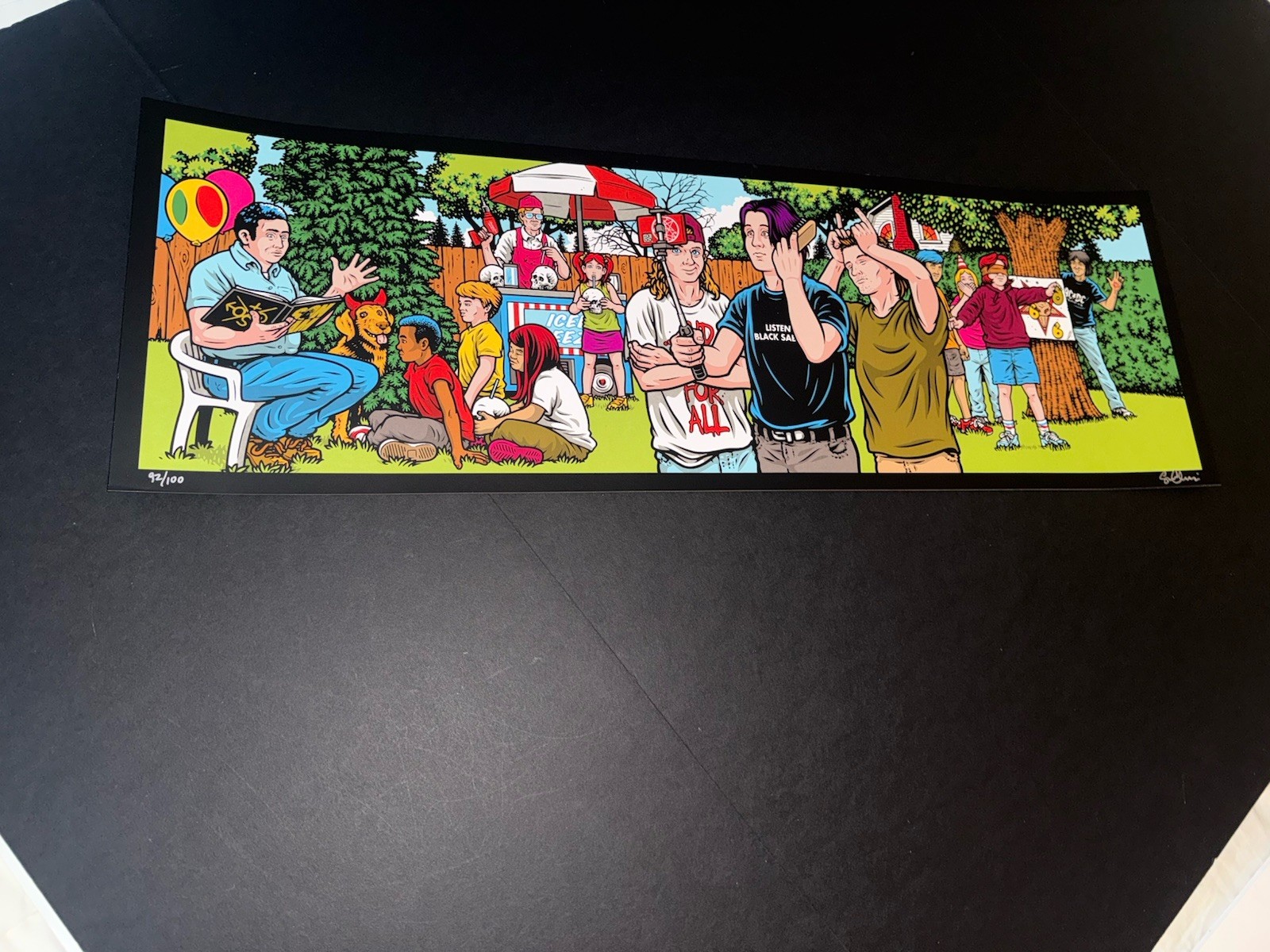 Strangelove Skateboards Serial Party II Print, Signed #/100 Sean Cliver Strangelove Skateboards Serial Party II Print, Signed #/100 Sean Cliver