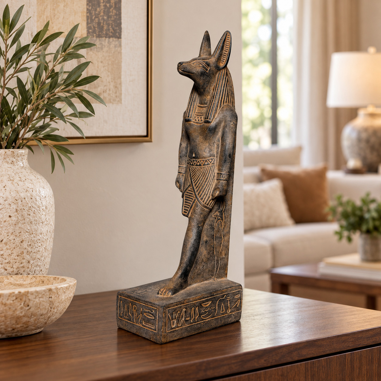 Ancient Egyptian Antiques Afterlife God Anubis Statue Egyptian Artifact BC