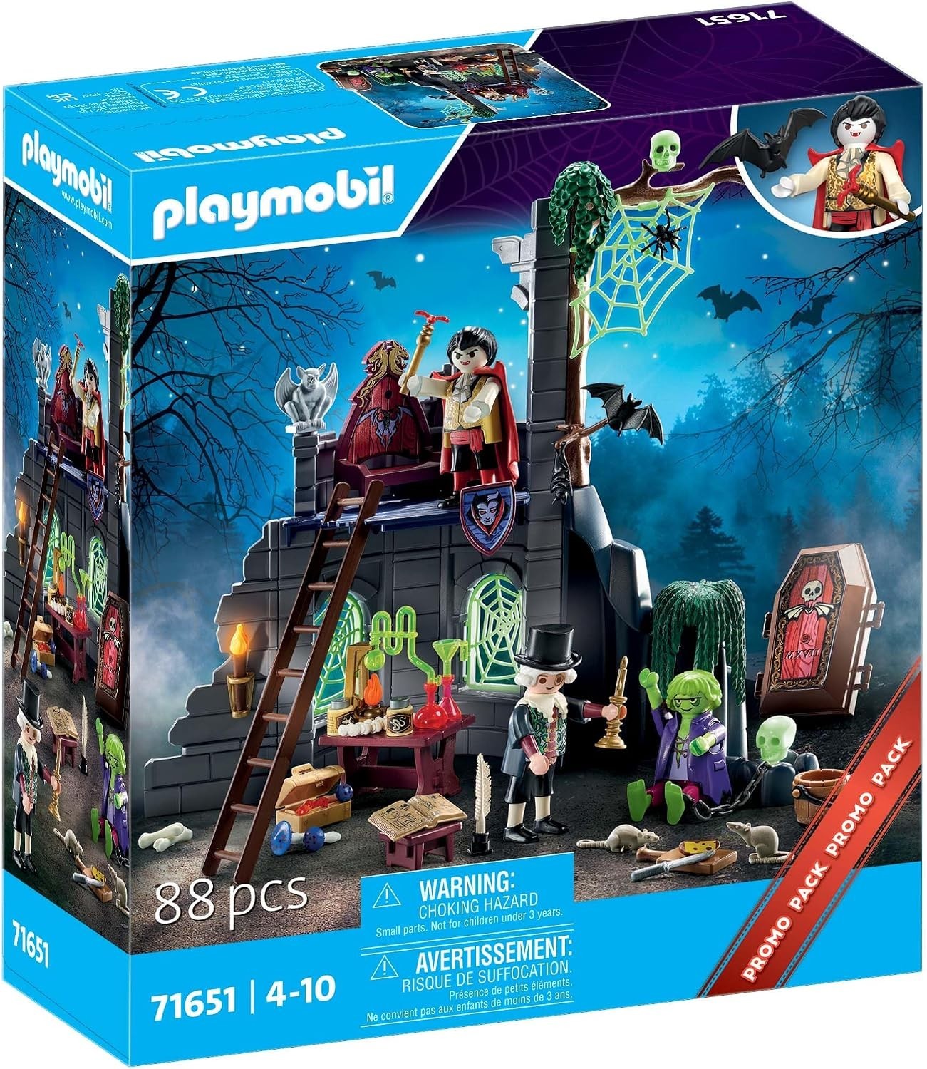 Playmobil 71651 Haunted Ruins Vampire Monster Castle Set 88 Pcs New