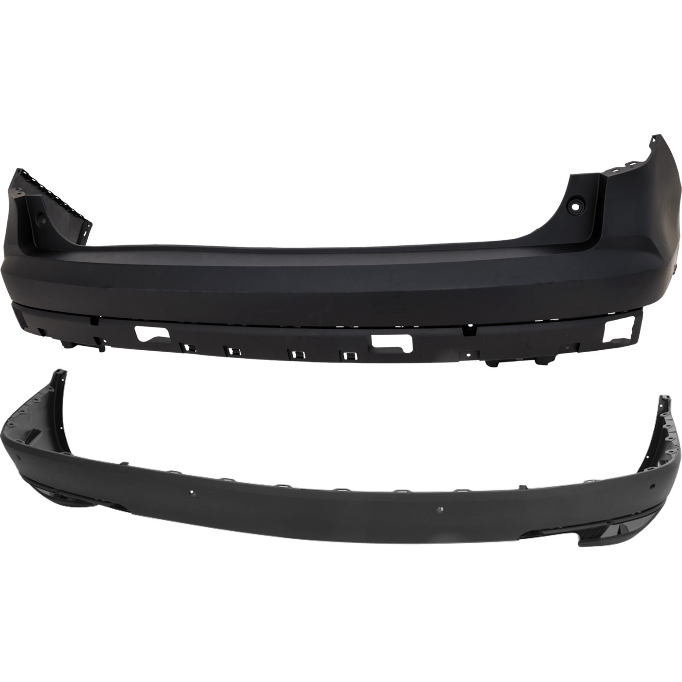 Set of 2 Bumper Covers Rear Upper for Honda Pilot 2019-2022 Pair