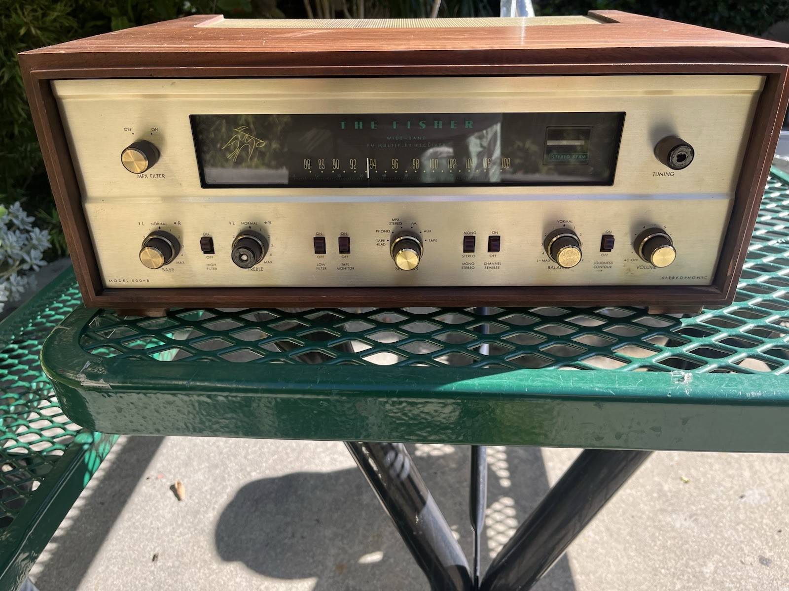 Fisher 500-B Tube FM Stereo Receiver for Repair Parts or Restoration UNTESTED