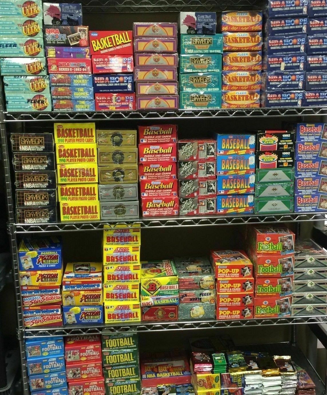 HUGE LOT: 100 Unopened Basketball Cards in Factory Sealed Packs of NBA Cards