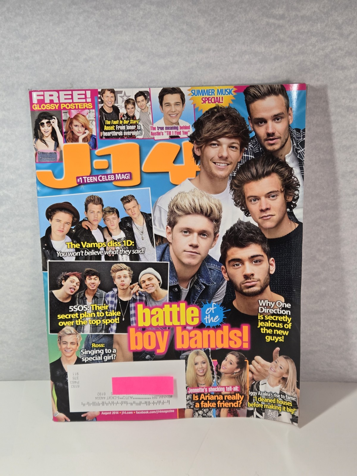 J-14 Magazine August 2014 Teen Celeb Complete Selena Ariana 1D 5SOS Harry