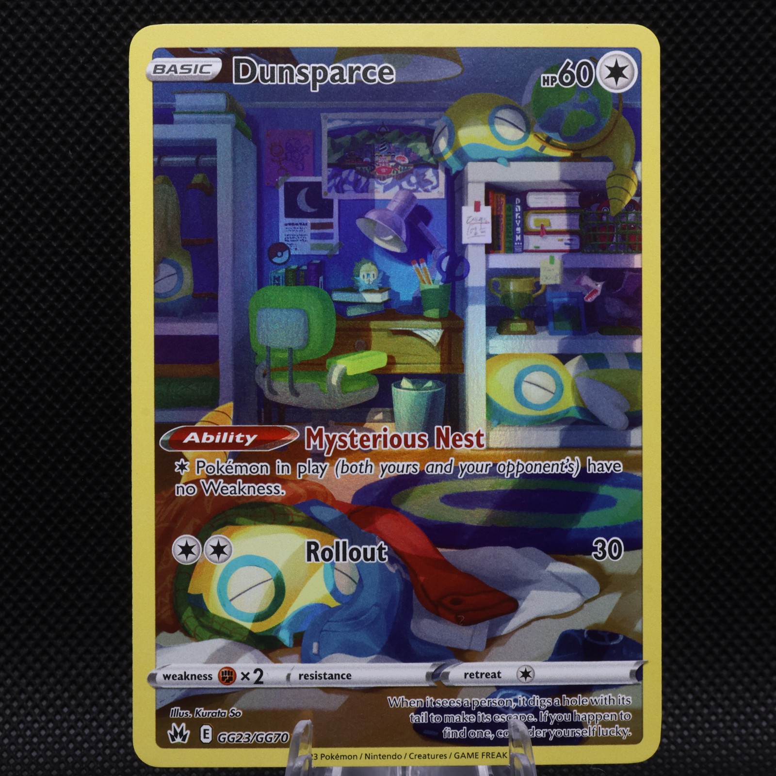 Dunsparce GG23/GG70 Holo Crown Zenith Galarian Gallery Pokemon NM
