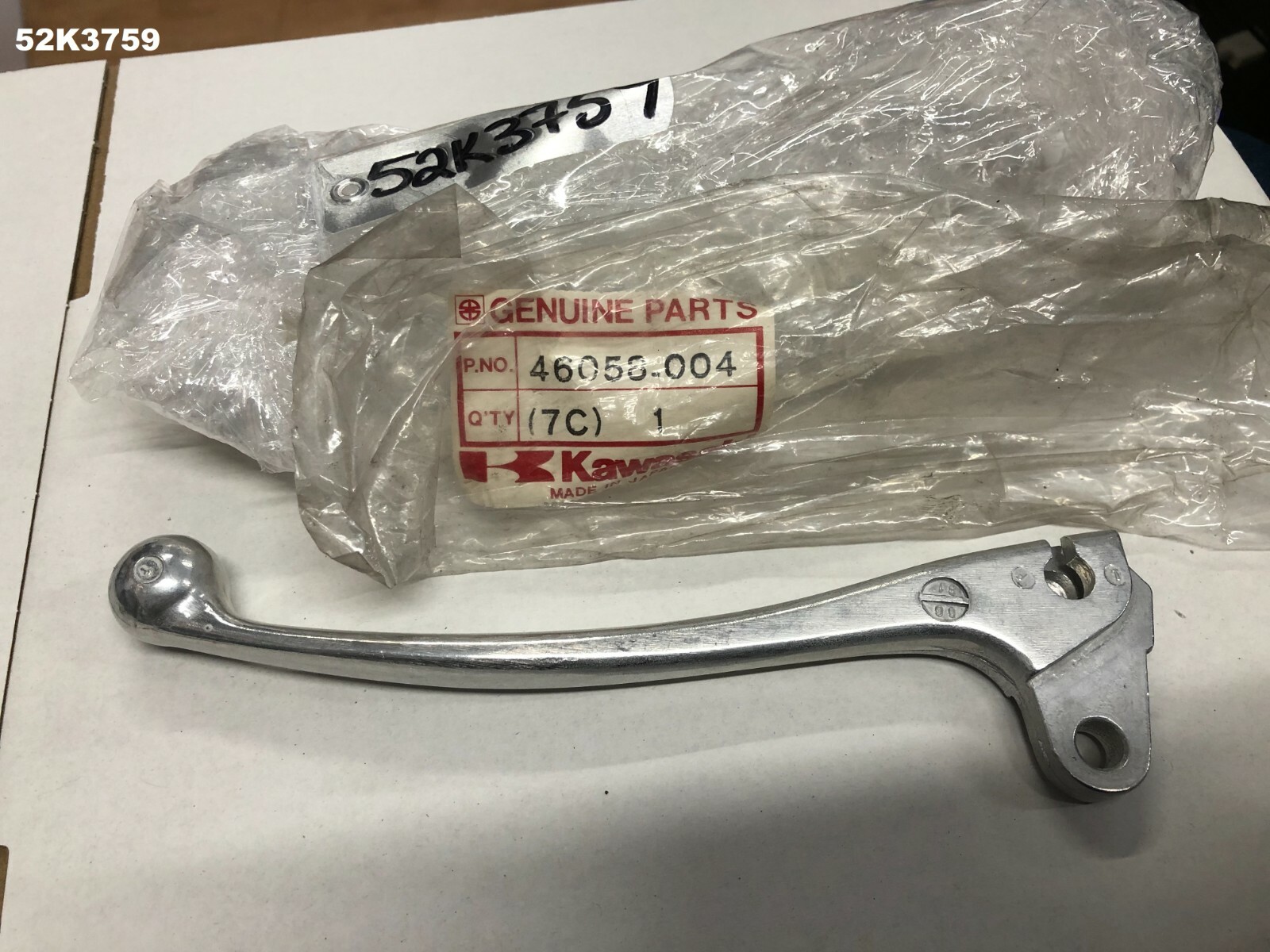 KAWASAKI KDX 80 1980 FRONT BRAKE LEVER GENUINE OEM LOT52 52K3759