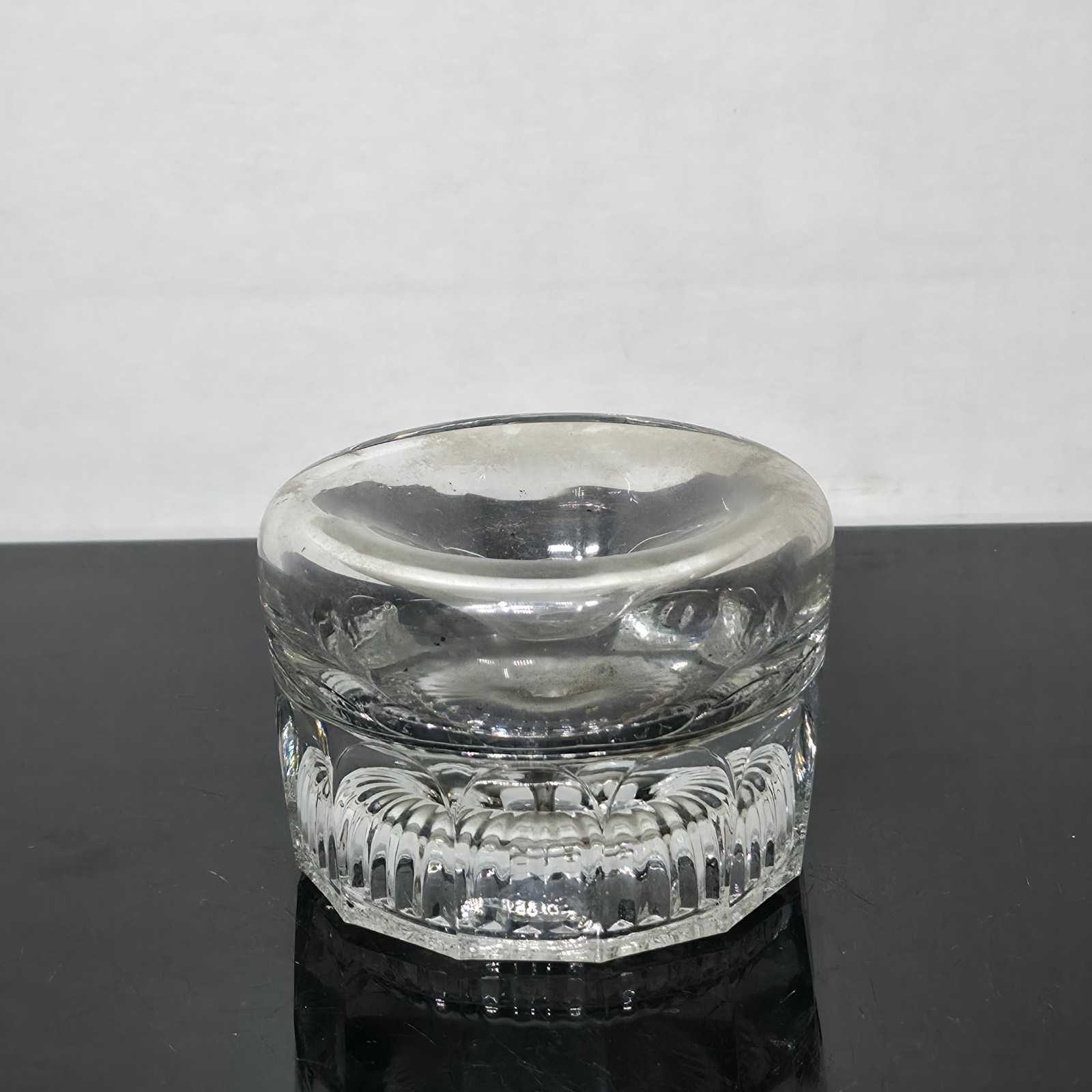 Antique 1872 A.W. Brinkerhoff Patent Glass Inkwell No. 2 Victorian Desk Inkstand