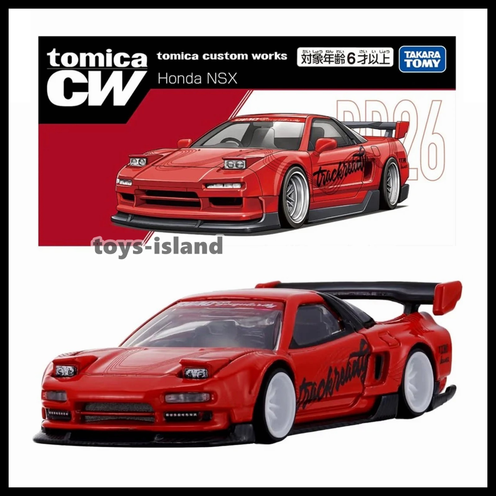 TOMICA CW Custom Works RD26 Honda NSX TOMY Red 2026 Sep New Model