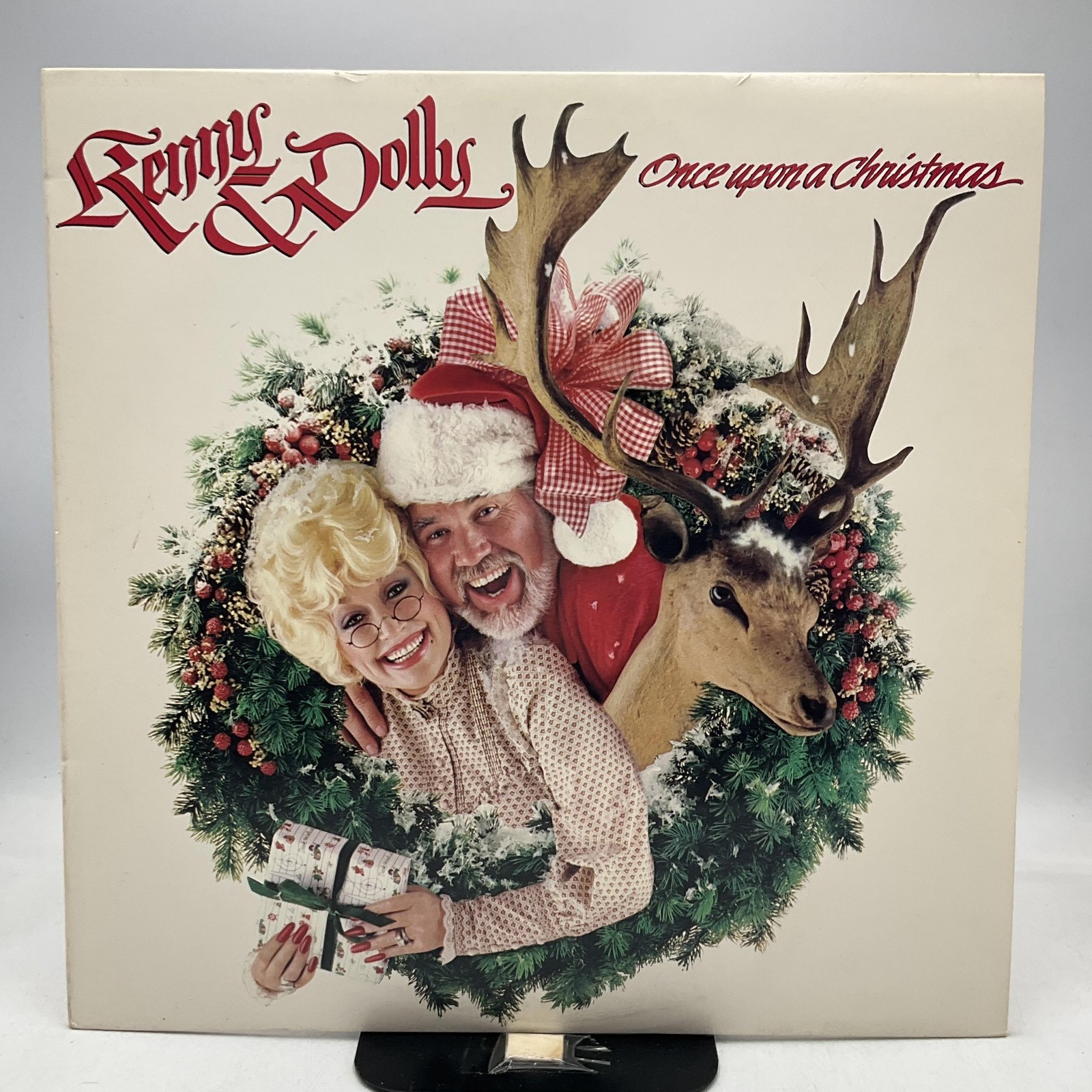 Vintage Kenny Rogers & Dolly Parton Once Upon A Christmas 12in Black LP RCA 1984