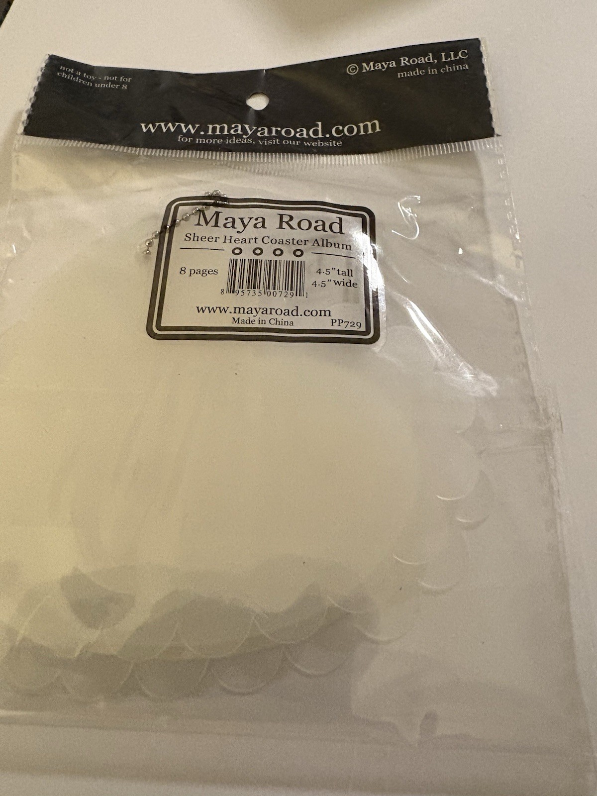 Maya Road Sheer Heart Coaster Album 4.5 inch wide 4.5\ Maya Road Sheer Heart Coaster Album 4.5 inch wide 4.5\