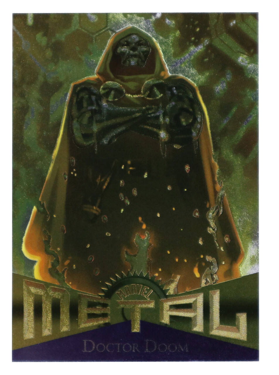 2013 Fleer Marvel Retro Doctor Doom Metal Card #37 Foil Insert Upper Deck