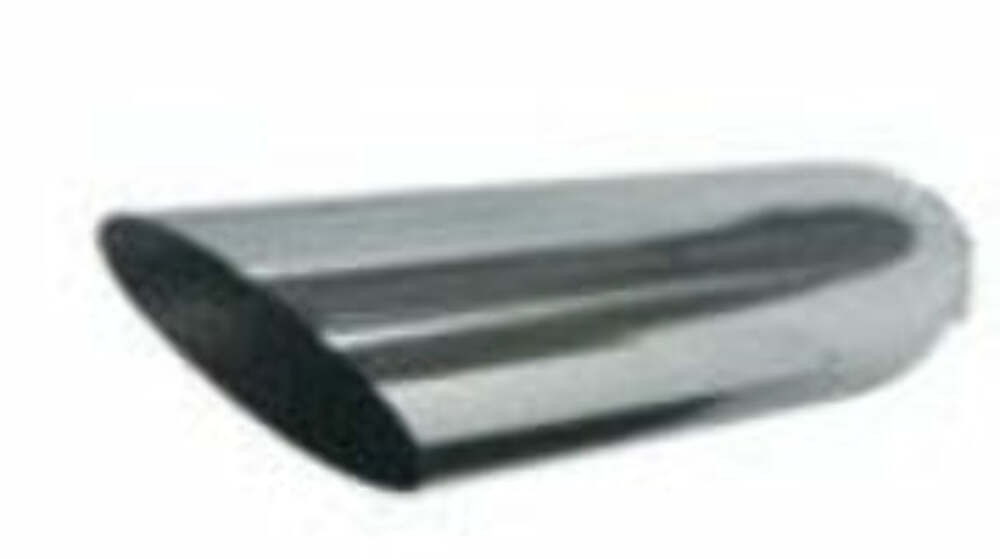 Jones Exhaust J254022AC15 Chrome Stainless Steel Exhaust Tip Angled 2.5 in Inlet