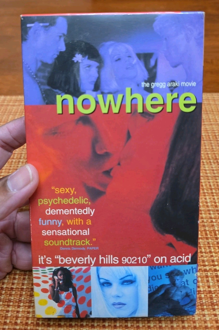 NOWHERE Rare VHS Video Cassette ( Gregg Araki, Traci Lords, Videotape)