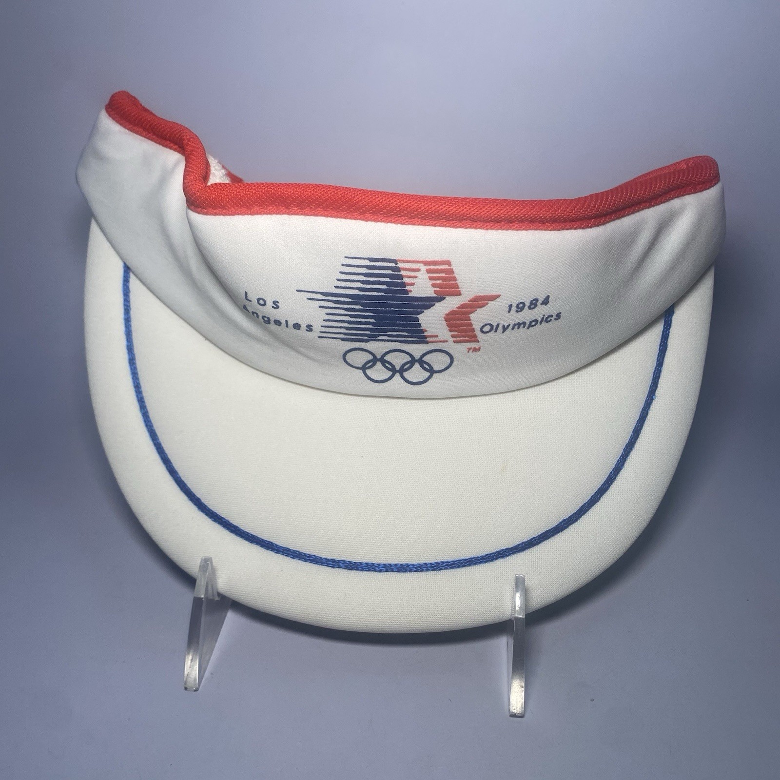 Vintage 1984 Los Angeles Olympics LA84 Visor Adjustable Official Licensed USA