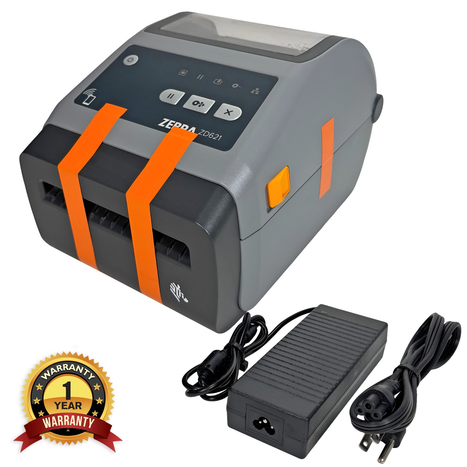 Best Selled🔥Zebra ZD621 DT Label Printer Cutter LAN BT🔥Expertly Refurbished