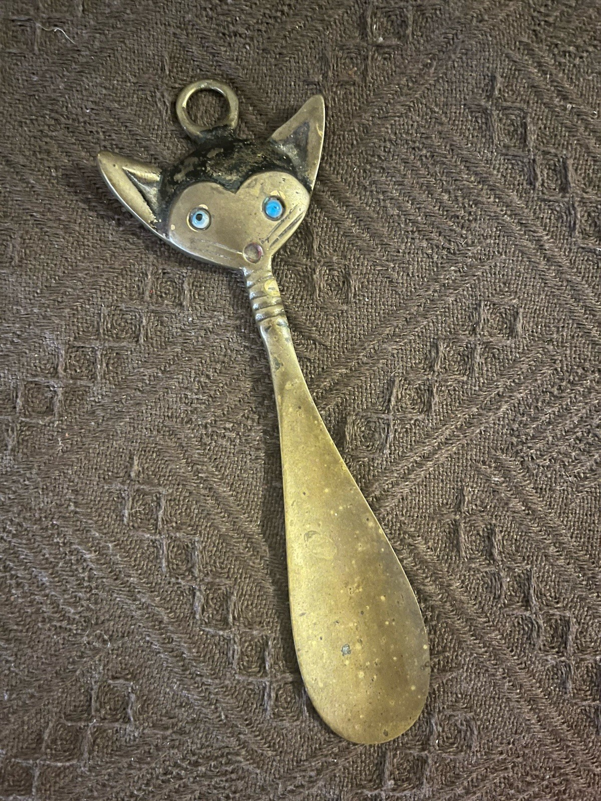 Rare Vintage Walter Bosse Cat Shoe Horn Brass Circa 1950’s MCM Rare Vintage Walter Bosse Cat Shoe Horn Brass Circa 1950’s MCM