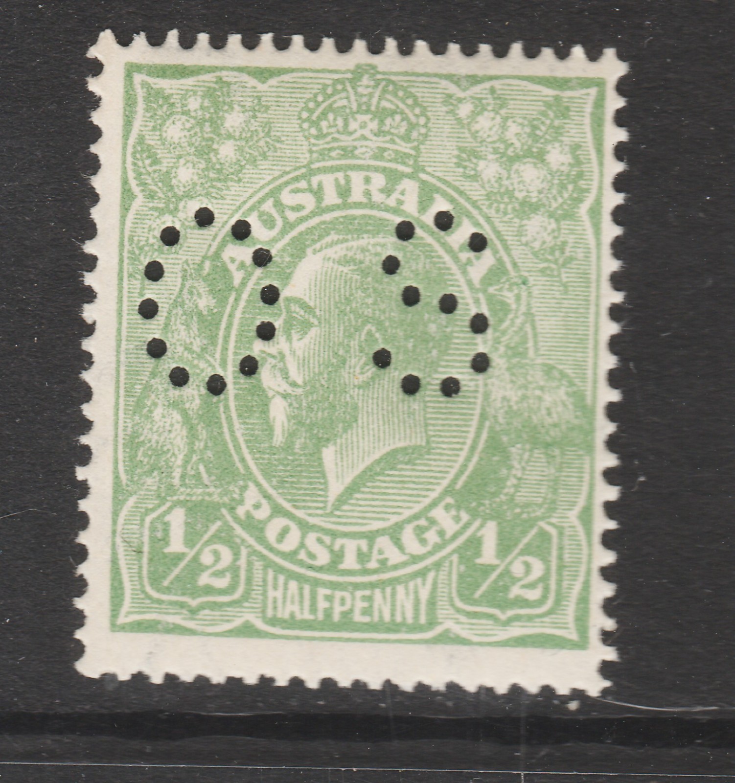 KGV LMW ½d GREEN MINT UNHINGED KGV LMW ½d GREEN MINT UNHINGED