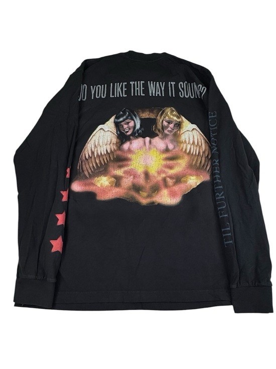 NWOT Travis Scott Tour Merch 2023 Tee Men Size Large Black Graphic Long Sleeve