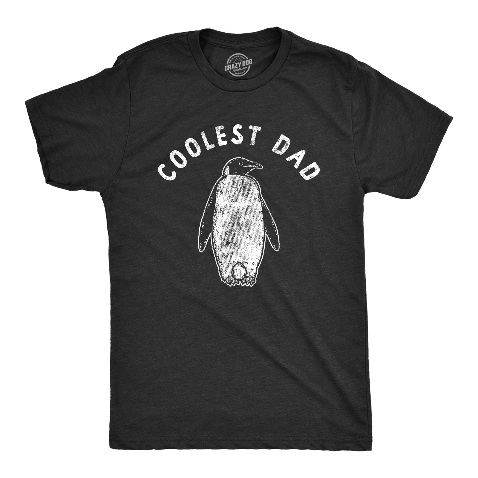 Mens Coolest Dad T Shirt Funny Sarcastic Chilly Penguin Tee for Guys