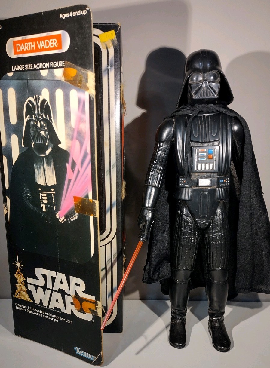 Vintage 1978 Kenner Star Wars 12 Inch Large Darth Vader Action Figure w/ Box Vintage 1978 Kenner Star Wars 12 Inch Large Darth Vader Action Figure w/ Box